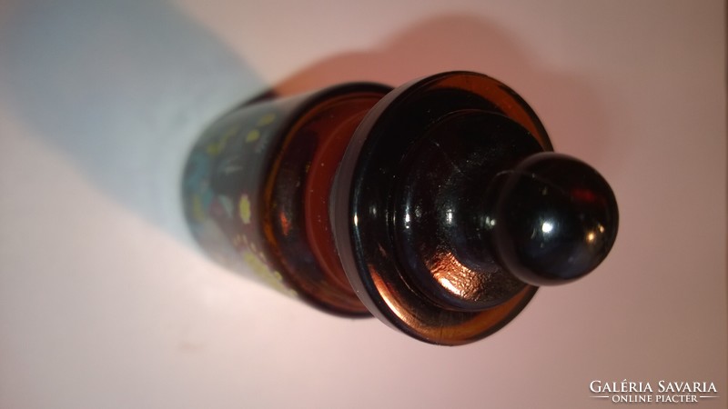 Keleti illatszeres üvegcse-olajos üvegecske ép hibátlan áll. 68 mm