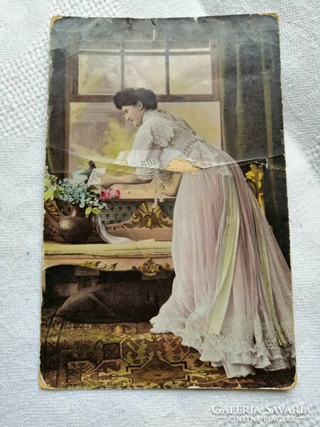 Antik képeslap 1909