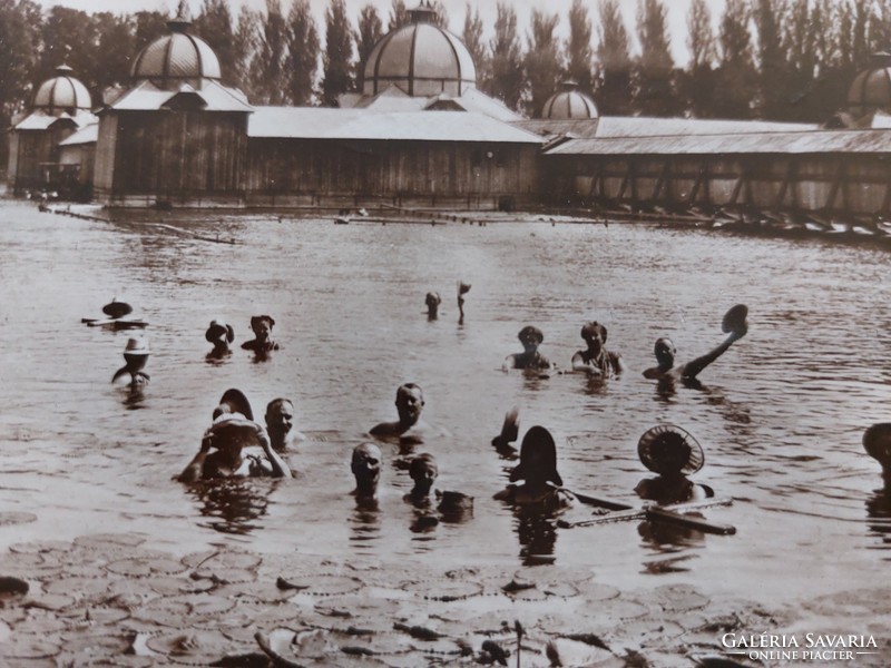 Régi képeslap 1926 Hévíz gyógyfürdő tórészlet fotó levelezőlap