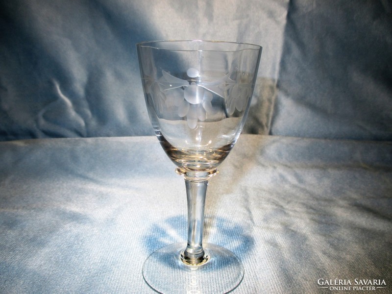 Beautiful old stemmed glass goblet