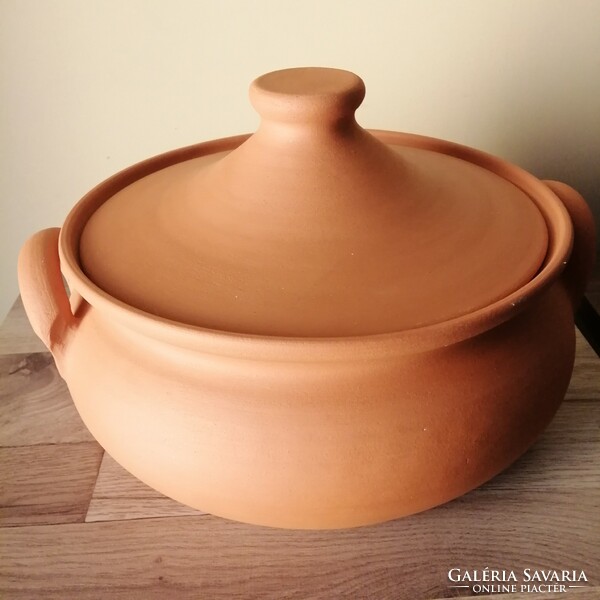 Natural clay Roman bowl 4 liters