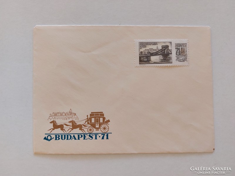 Régi bélyeg boríték Magyar Posta Budapest 1971