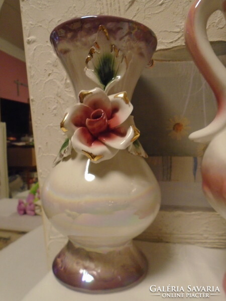 Szépséges régi szépen kidolgozott Capodi Monte  váza