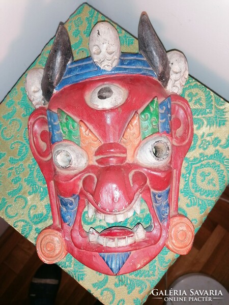 Carved African mask