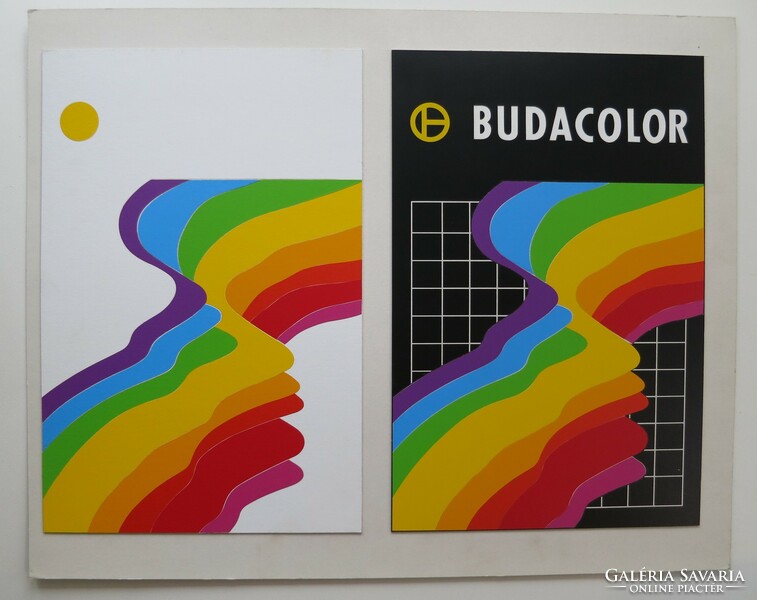 István Gyúró (1939-2021): "budacolor" printing ink factory exhibition graphics