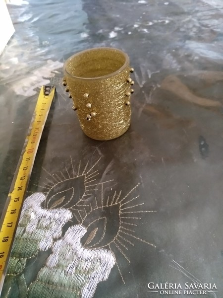 Candle holder, gold beads, negotiable