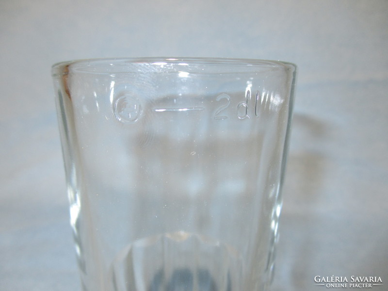 2 dl-es üveg mércés pohár, kocsmai pohár