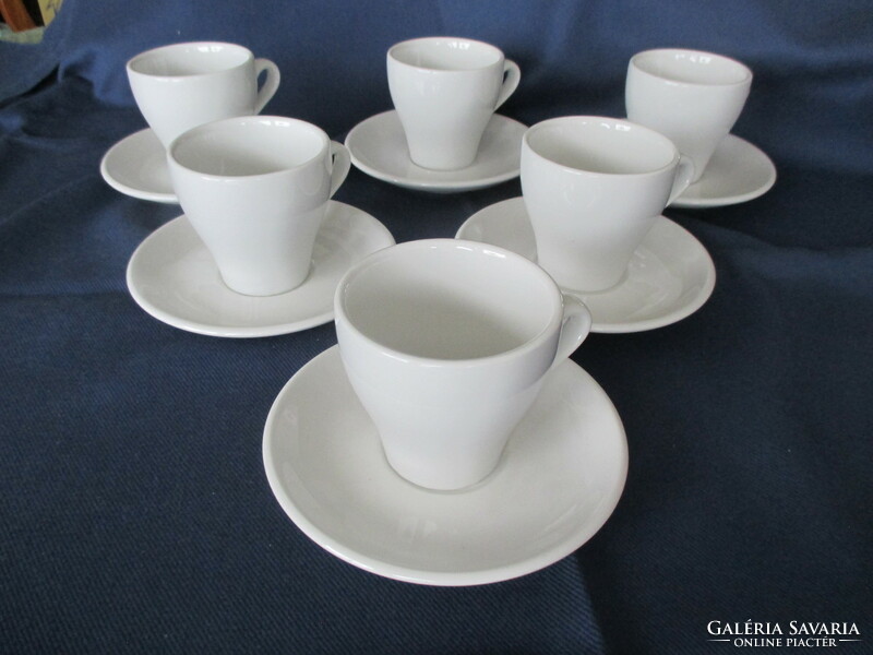 Olasz design: ACF porcelán csészék alátéttel - 6 új szett