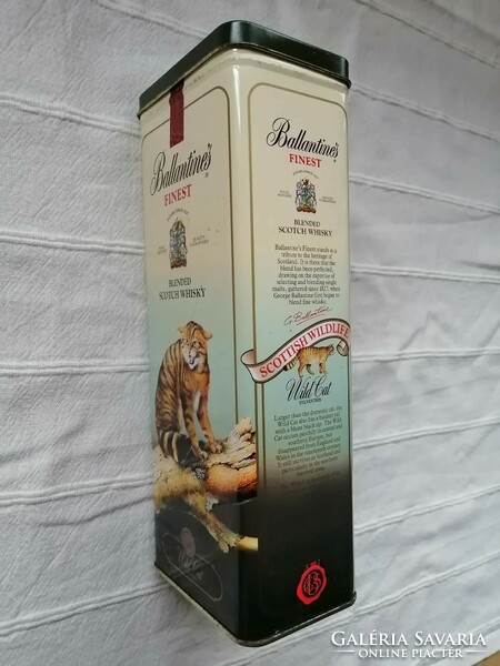 Fém Ballantines whiskys doboz _Wild Cat