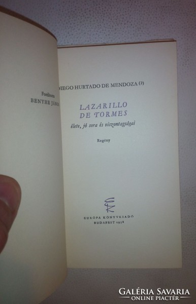 Diego Hurtado de Mendoza: Lazarillo de Tormes élete (1958)