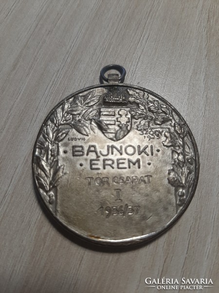 Magyar Főiskolai Sportegyletek Egyesülése 1907. (1936) Kész.: Sződy. Bajnoki Érem Tőr csapat