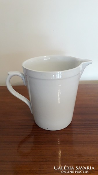Old zsolnay porcelain white pharmacy measuring cup measuring cup pitcher 15 cm