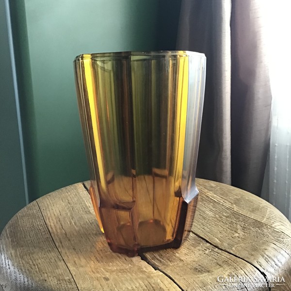 Antique art deco moser glass vase