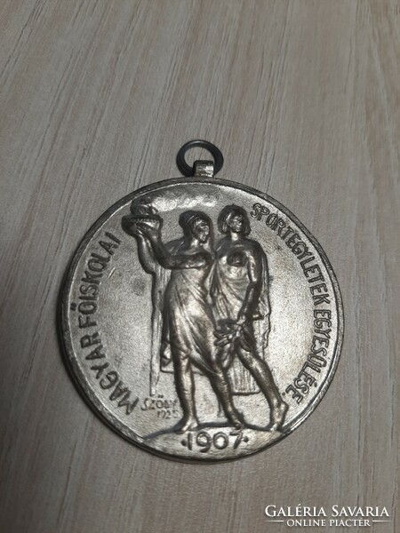 Union of Hungarian college sports associations 1907. (1936) Prepared by: Sződy. Championship medal dagger team