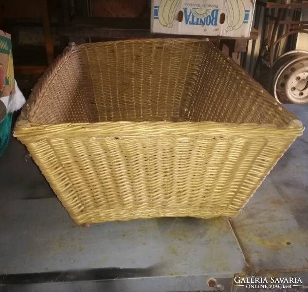 Antique pram wicker basket