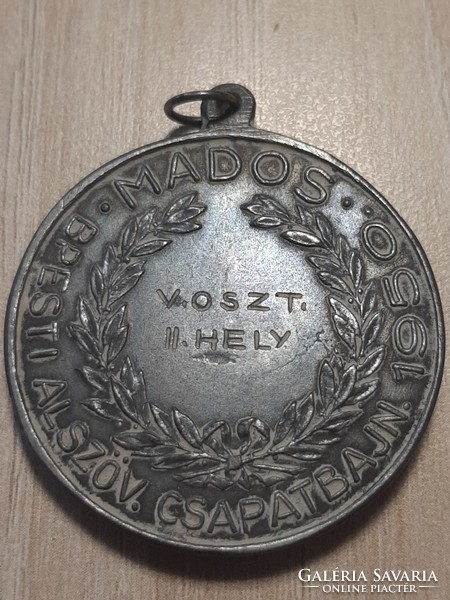 Mados Budapest underwear. Team Championship. 1950 Commemorative medal with sign