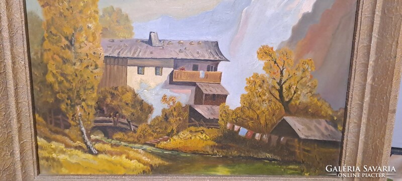 Oil painting landscape 54x45 cm