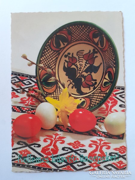 Retro húsvéti képeslap kerámia fotó levelezőlap