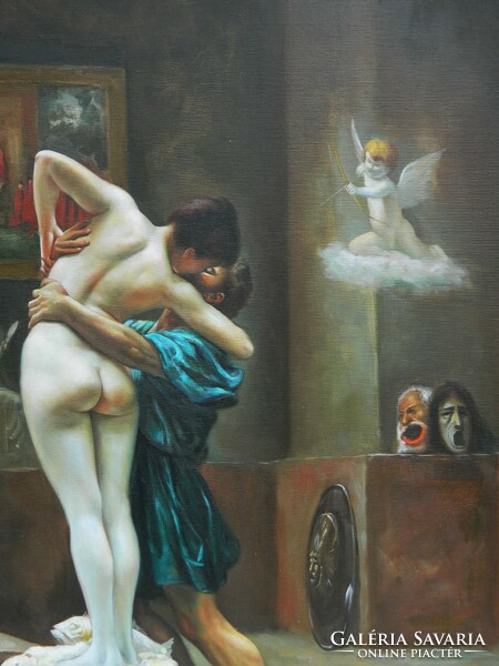 L. Constane - Szerelem , gyönyörű romantikus olaj festmény