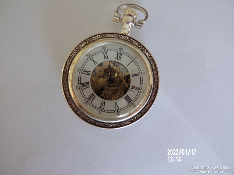 Silver plated pocket watch