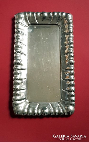 Impressive, antique, silver-plated, marked, large tray