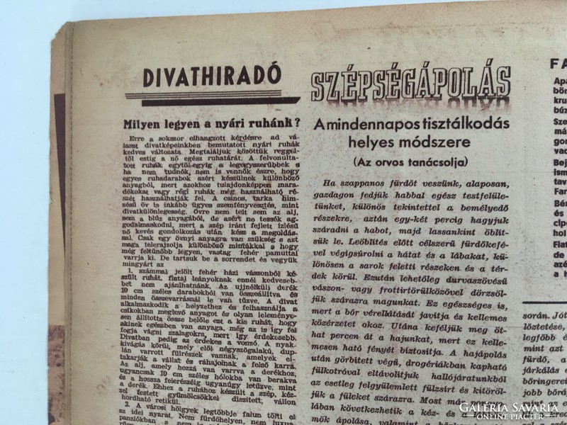 Magyar Nők Lapja 1944. július 20., VI. évfolyam 21. szám