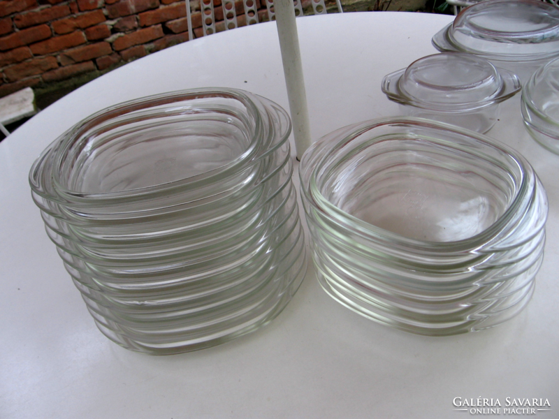 Eredeti jénai szögletes tányérok 10 db-os csomag