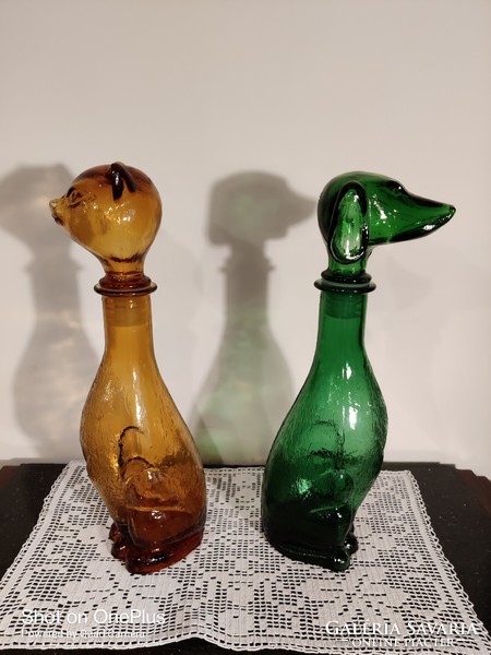 Öntöttüveg állatfigurás üvegpalackok eladóak