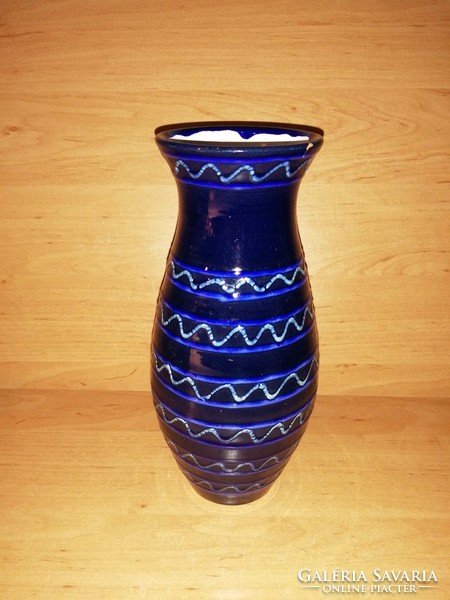 Iparművész mázas kerámia váza 24 cm magas (6/d)