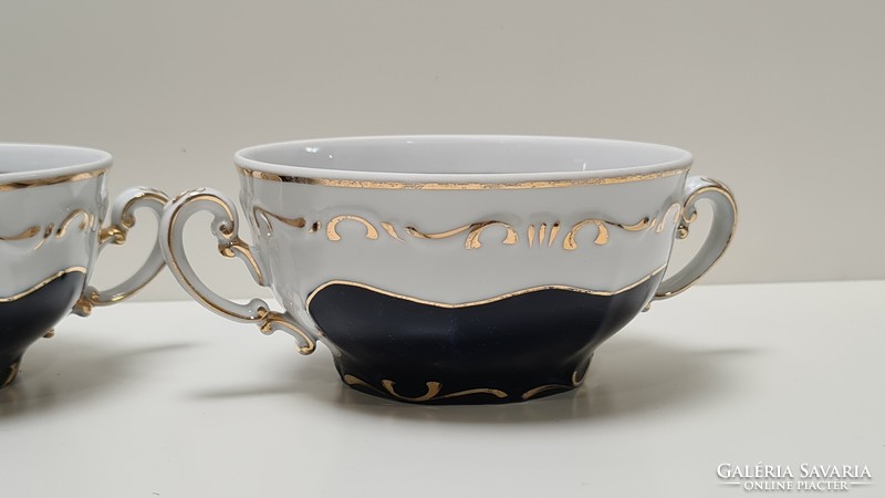 Zsolnay Pompadour III 5 személyes Leveses csészék / készlet #1568