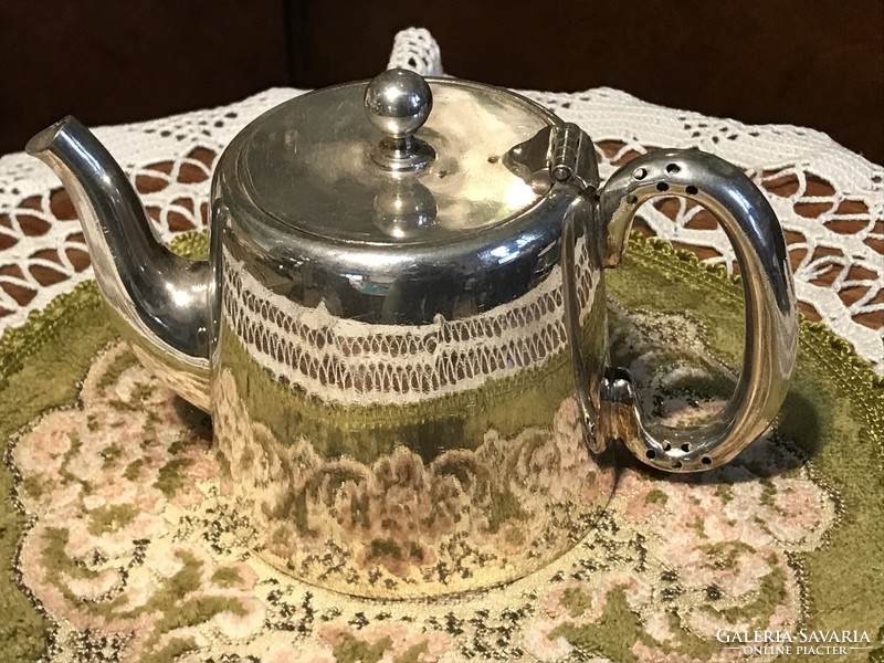 Beautiful, art deco, antique, 100-year-old, silver-plated, tea or coffee pot, classic style