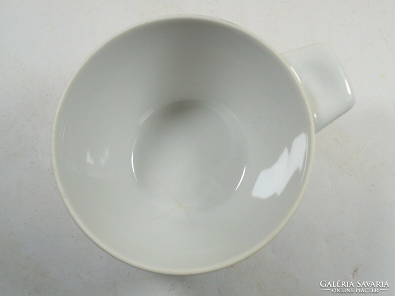 Porcelain cup suisse langenthal swissair Swiss airline commemorative cup from the 1970s