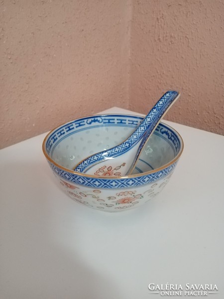 Kína porcelán rizses tál