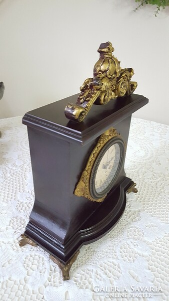 Kare design fireplace clock with antique effect