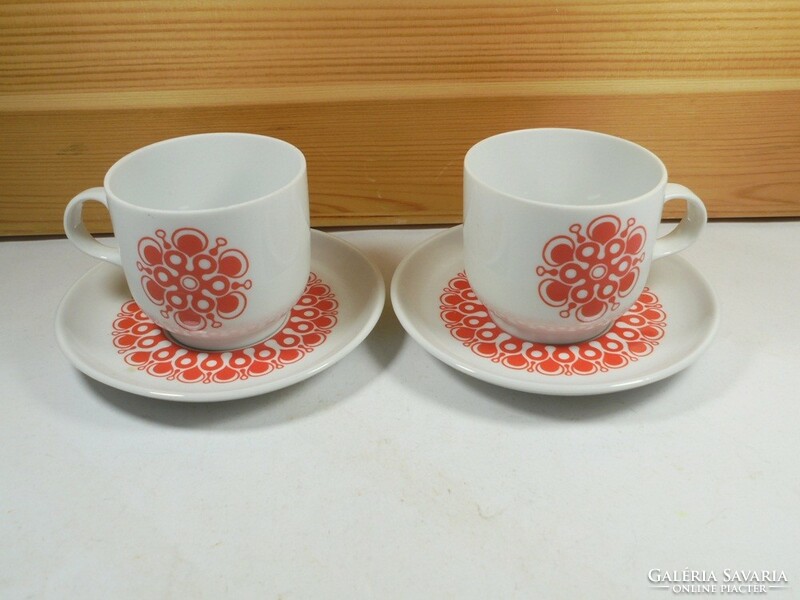 Old retro marked - Great Plain porcelain - mug cup small plate - 2 pcs - approx. 1970s