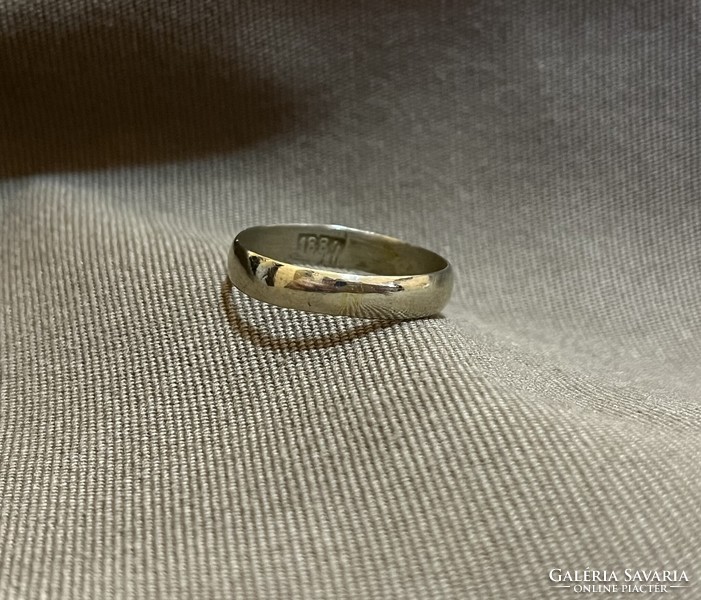Antik ezüst karika gyűrű