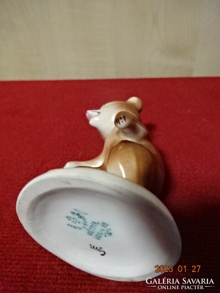 Ravenclaw porcelain figurine, dancing teddy bear, height 9 cm. He has! Jokai.