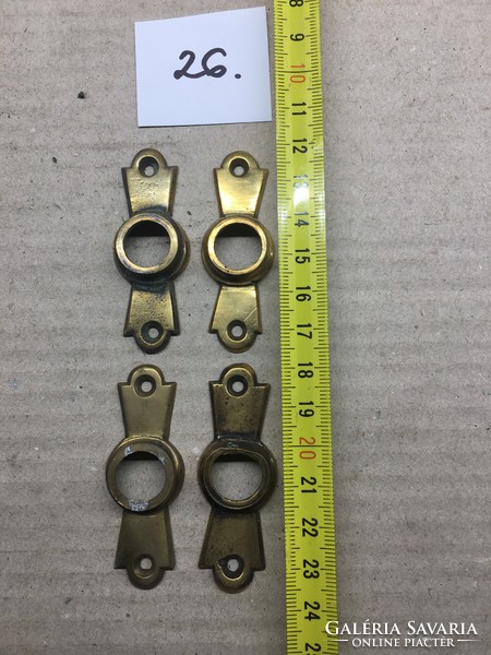 Copper covering element for old window handles (26.)