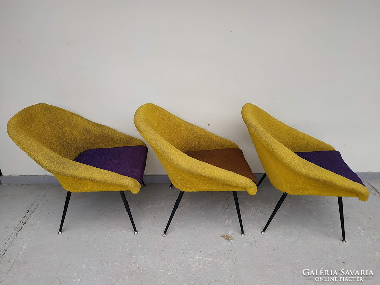 Retro cologne armchair 3 pieces of vintage 1960s rare design furniture