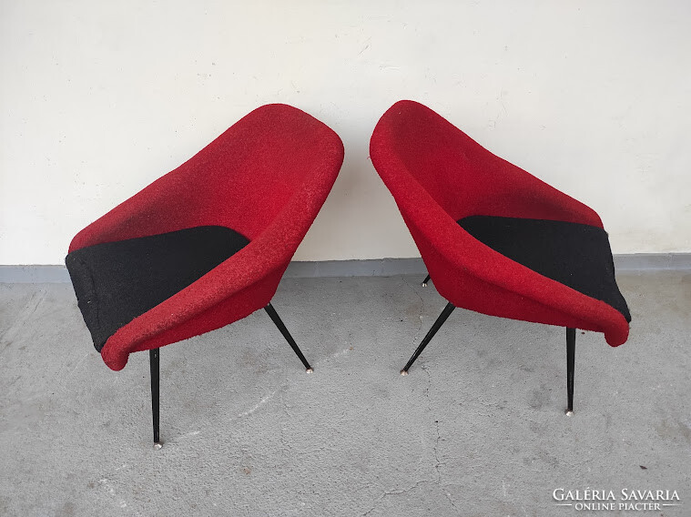 Retro bútor 2 darab vintage retró Köln fotel 1960 as évek ritka dizájn felújításra