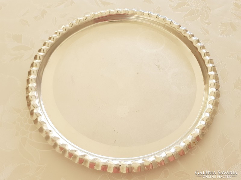 Retro aluminum round tray