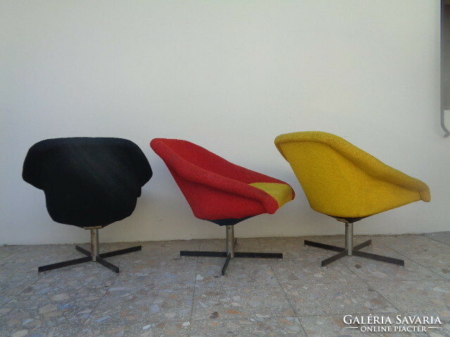 Retro köln fotel 3 darab vintage 1960 as évek ritka dizájn bútor
