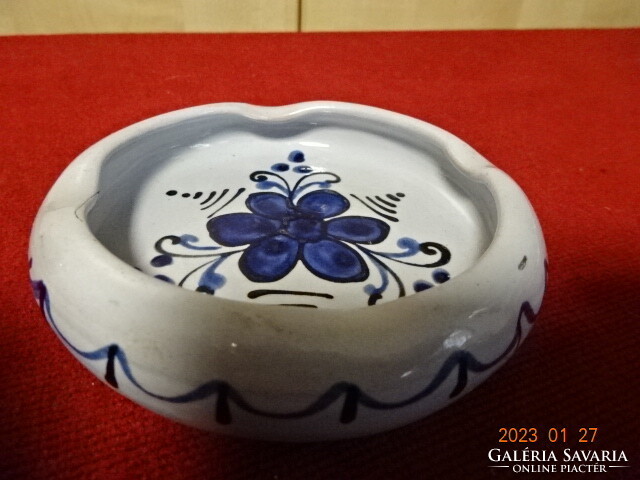 Austrian glazed ceramic ashtray, hand painted. He has! Jokai.