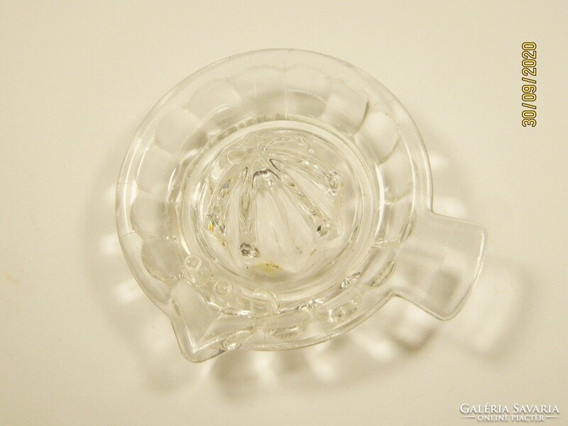 Retro old glass lemon squeezer - for making lemonade lemon juice - approx. From the 1970s and 80s