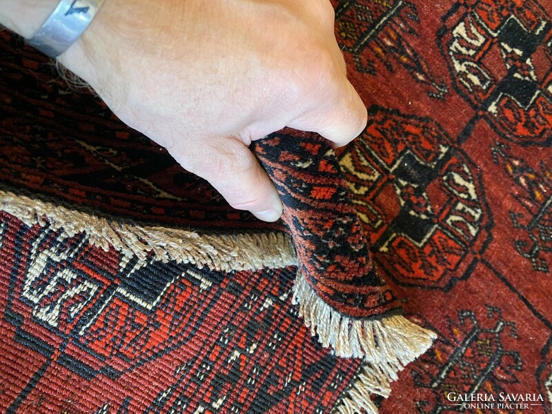 Antique Afghan rug 140x225