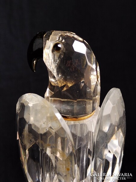 18 Cm high exquisite polished crystal perfume rarity !!