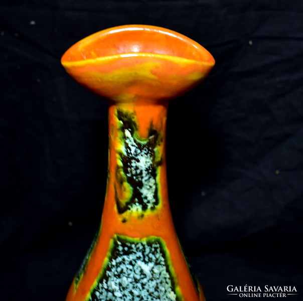 XX. Sz Magyar keramikus: glazed retro ceramic vase