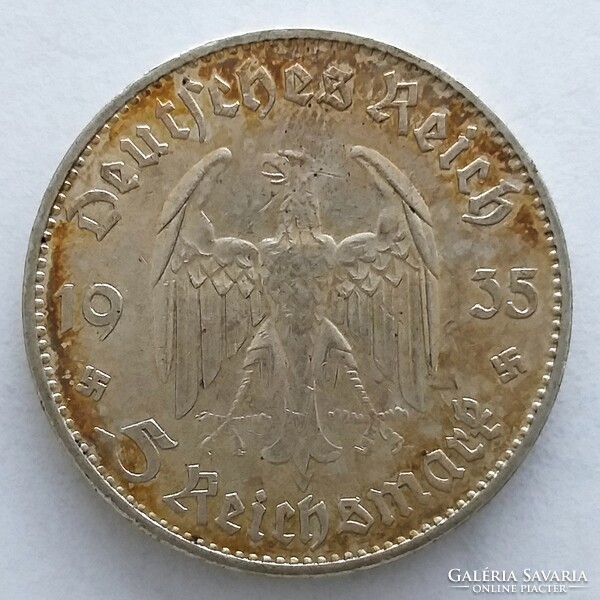 1935 D. III. Empire silver 5 marks, Potsdam (no: 23/246.)