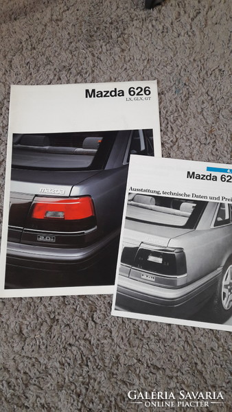 Mazda 626 gd model, brochure, catalog, retro advertisement, old timer, Japan car,
