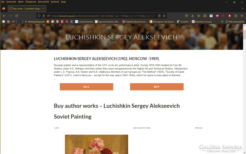 Sz. A. Lucsiskin: Nyár (olajfestmény) orosz festő, Szovjetunió festészete - Luchishkin